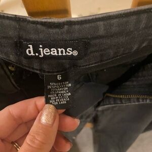 Gently worn black jeans